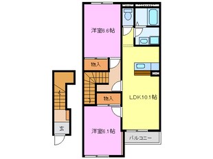 七宝駅 徒歩10分 2階の物件間取画像